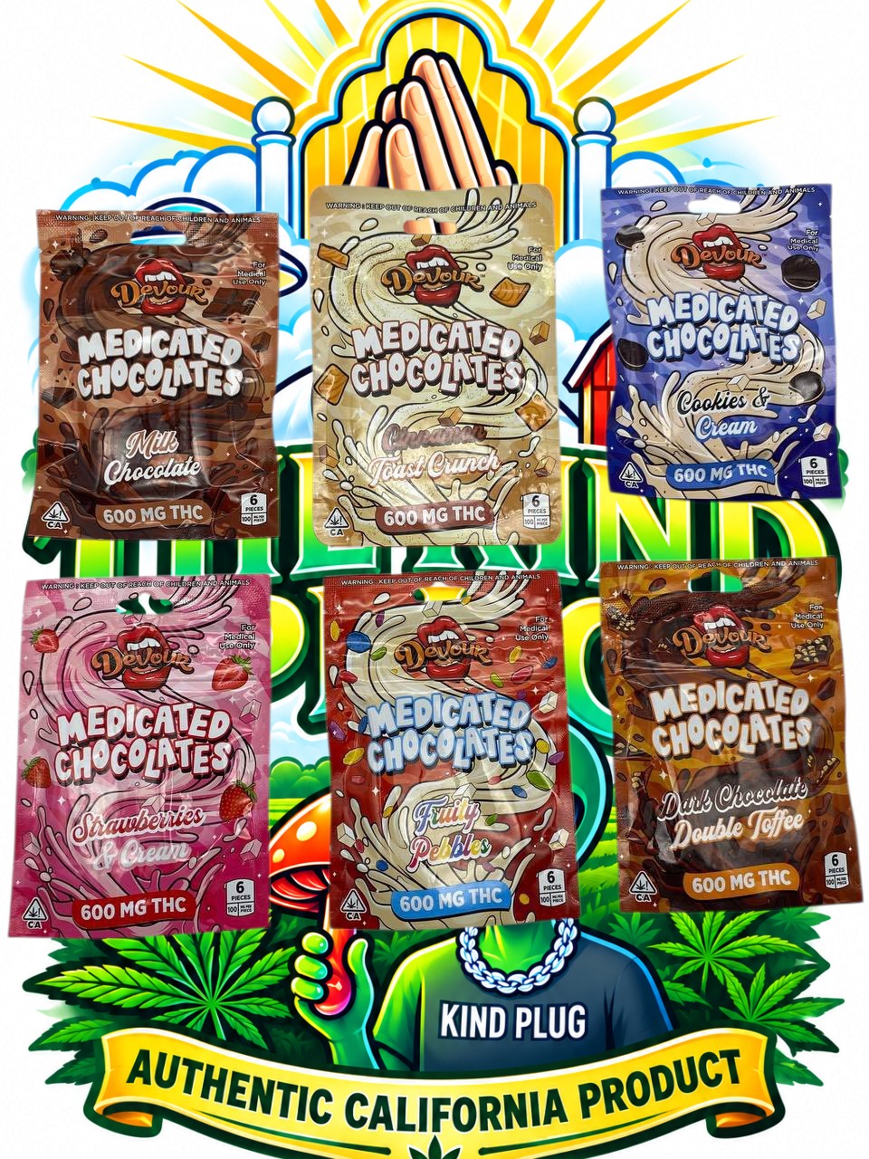 DEVOUR Medicated Chocolates 600mg Slide 1