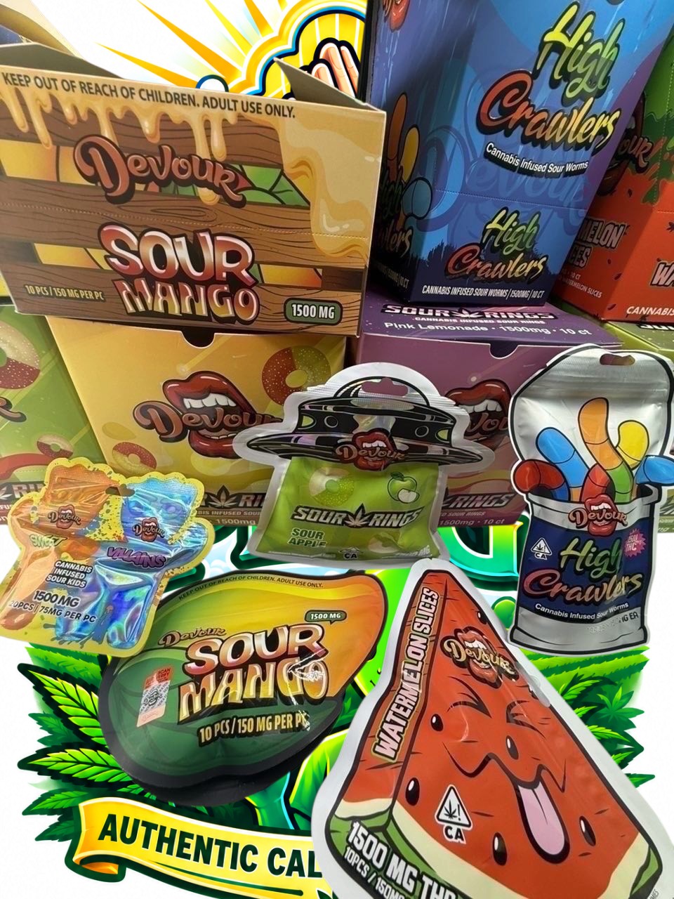 DEVOUR 1500mg Edibles Slide 1