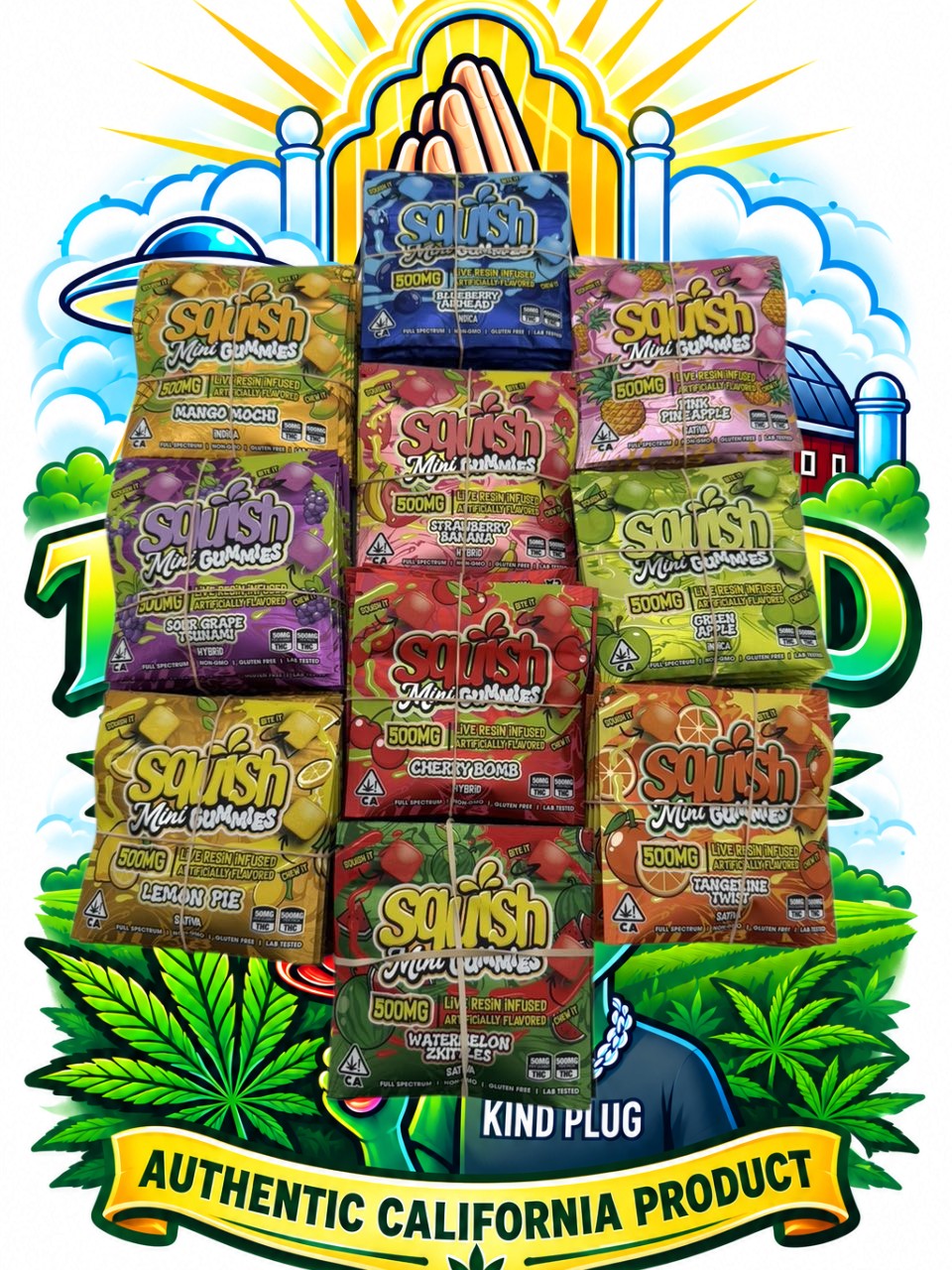Squish Minis THC gummies Slide 2