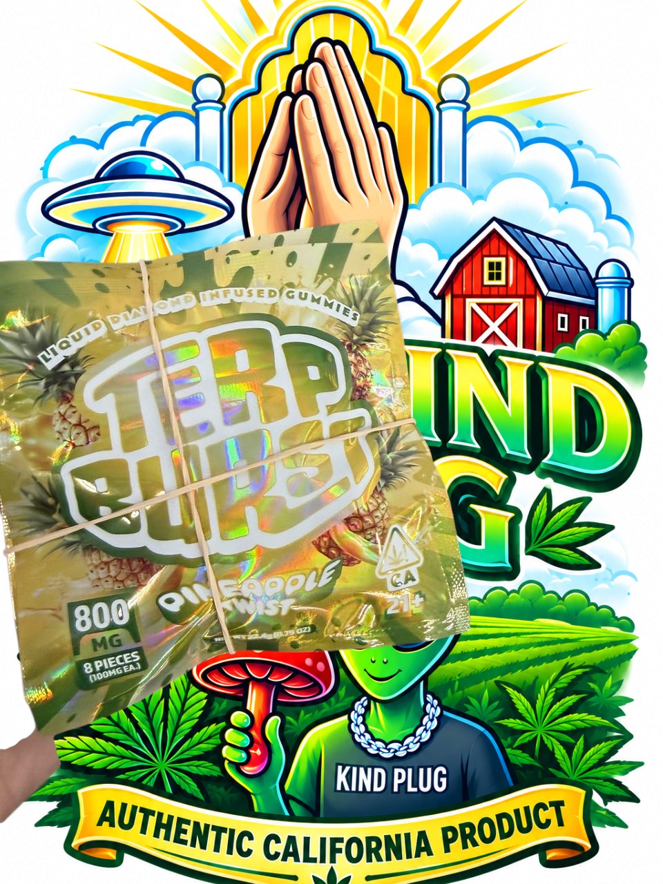 Terp Burst Liquid Diamond Infused Gummies Slide 1