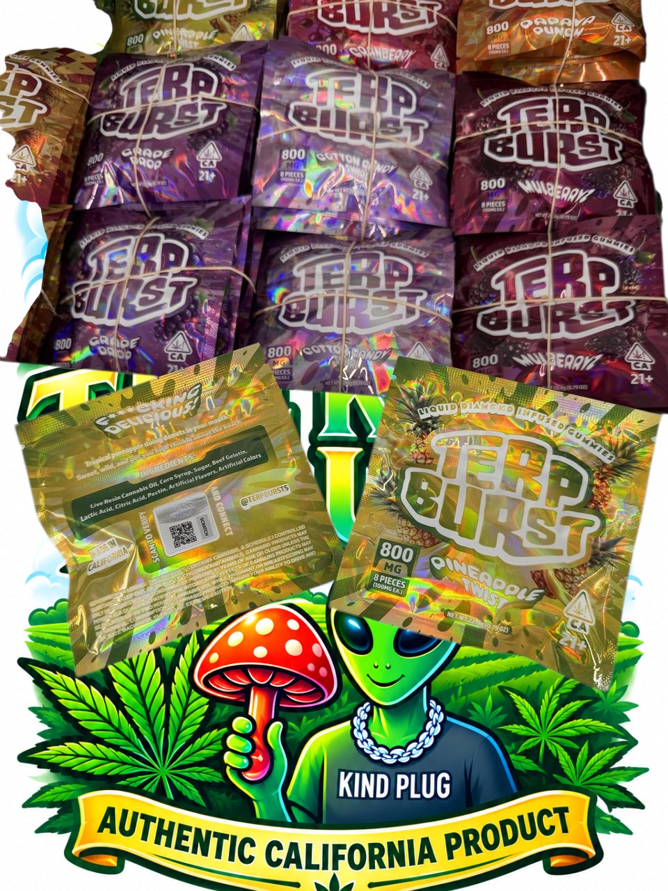 Terp Burst Liquid Diamond Infused Gummies Slide 2
