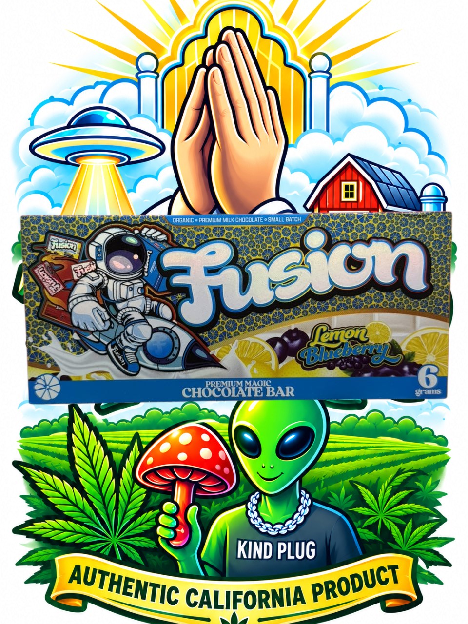 Fusion Mushroom Bar 6G back details