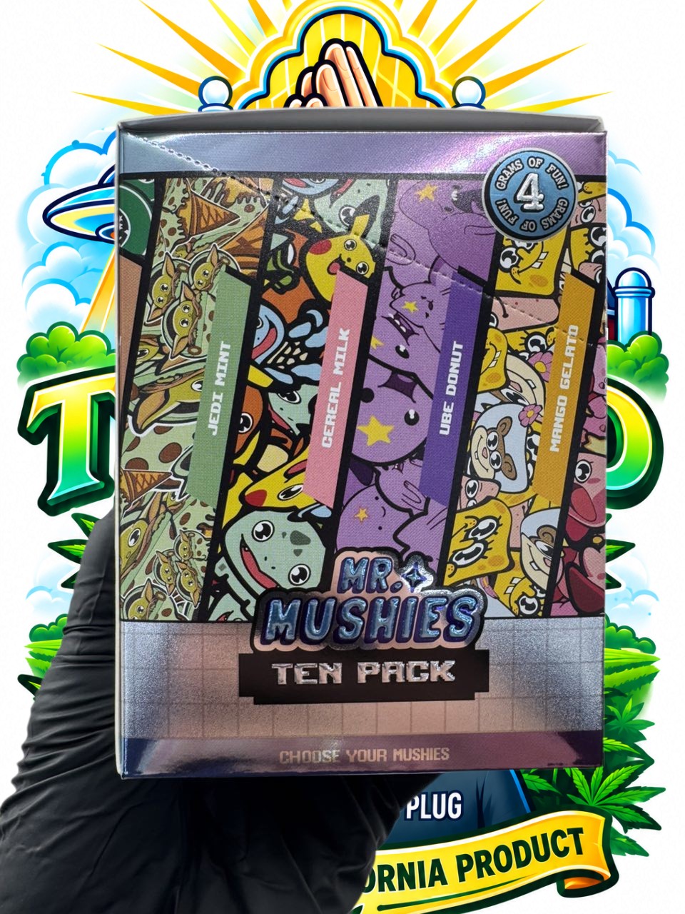 MR MUSHY 4G Mushroom Bar back packaging