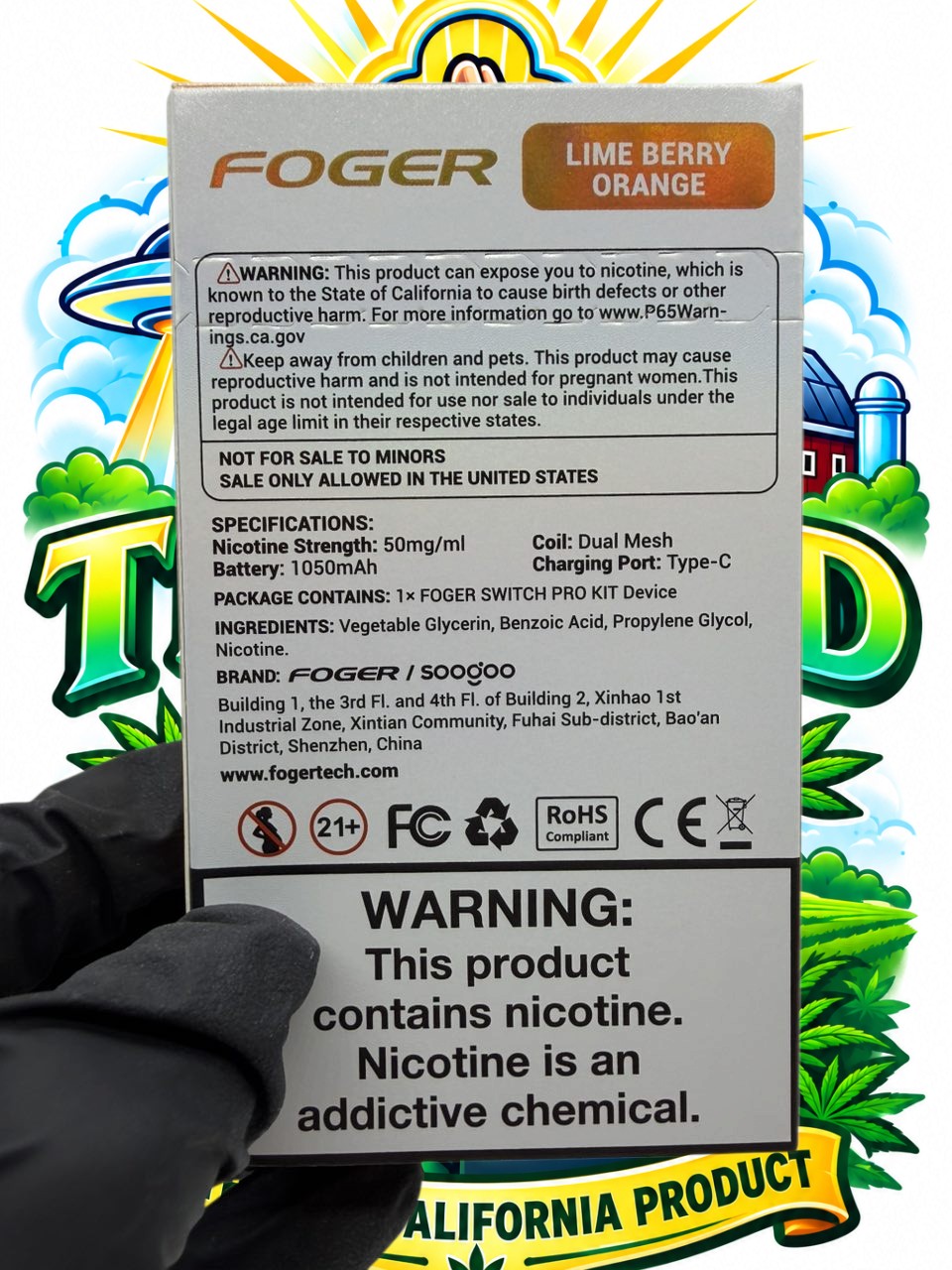 FOGGER NICOTINE VAPE KIT product image 2